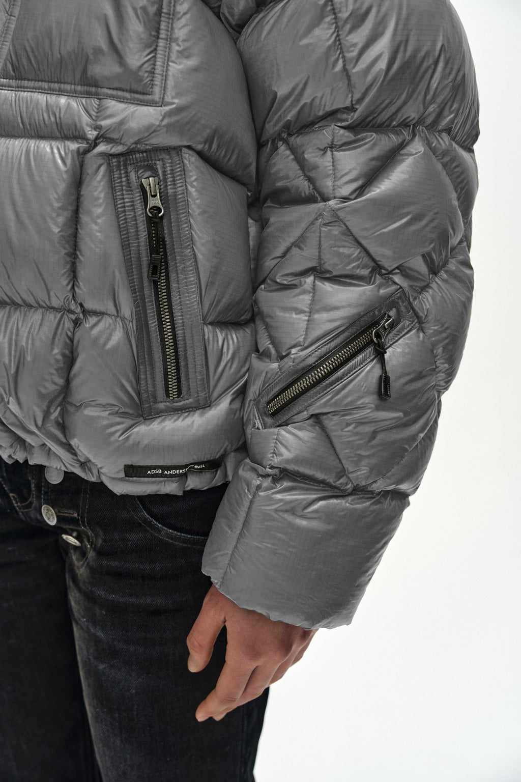 Andersson Bell - Unisex Torino Lightweight Down Jacket (Grey) product image 10 | TRAB K-Fashion Australia