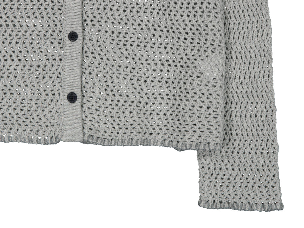 Coyseio - Net Knit Cardigan (Grey) product image 14 | TRAB K-Fashion Australia
