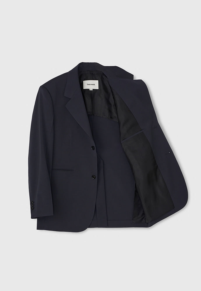 Tonywack - Tropical Wool Relaxed Tailored Jacket (Summer Exclusive) (Sea Serpent) product image 10 | TRAB K-Fashion Australia