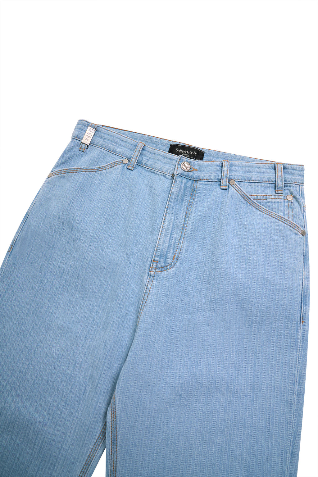 Stu - Embo Stripe Denim Pants Light (Blue) product image 18 | TRAB K-Fashion Australia