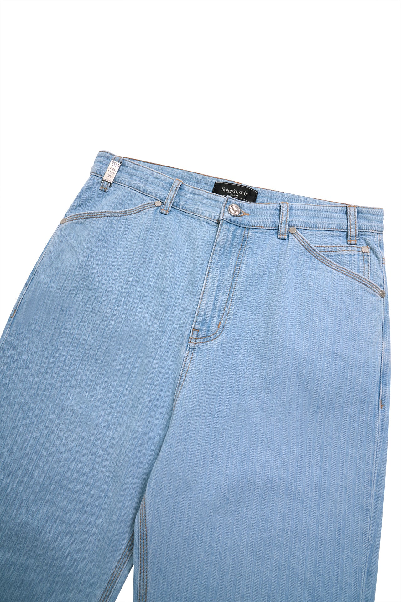 Stu - Embo Stripe Denim Pants Light (Blue) product image 18 | TRAB K-Fashion Australia