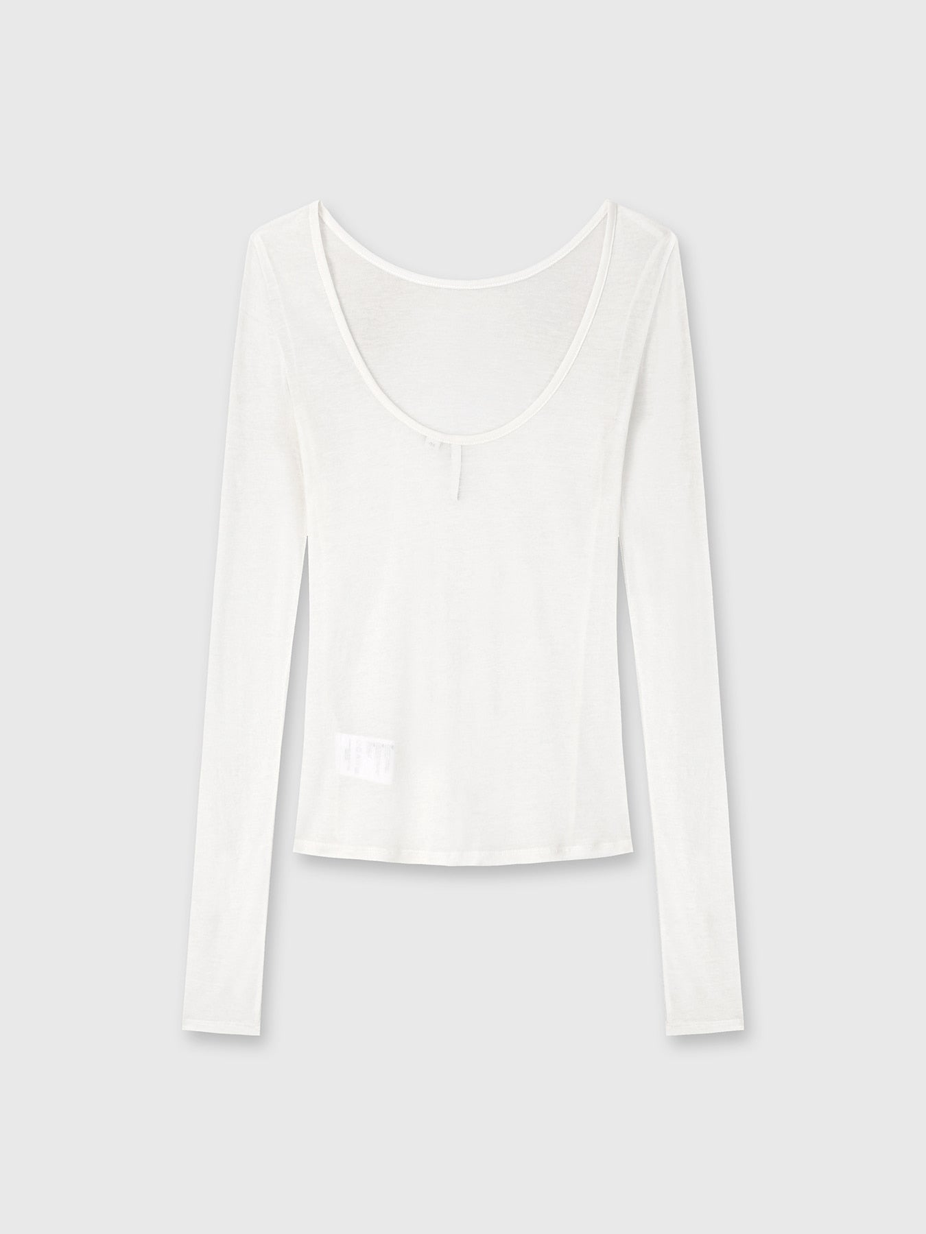 Tonywack - Low Back Long Sleeve T-Shirt (White) product image 7 | TRAB K-Fashion Australia