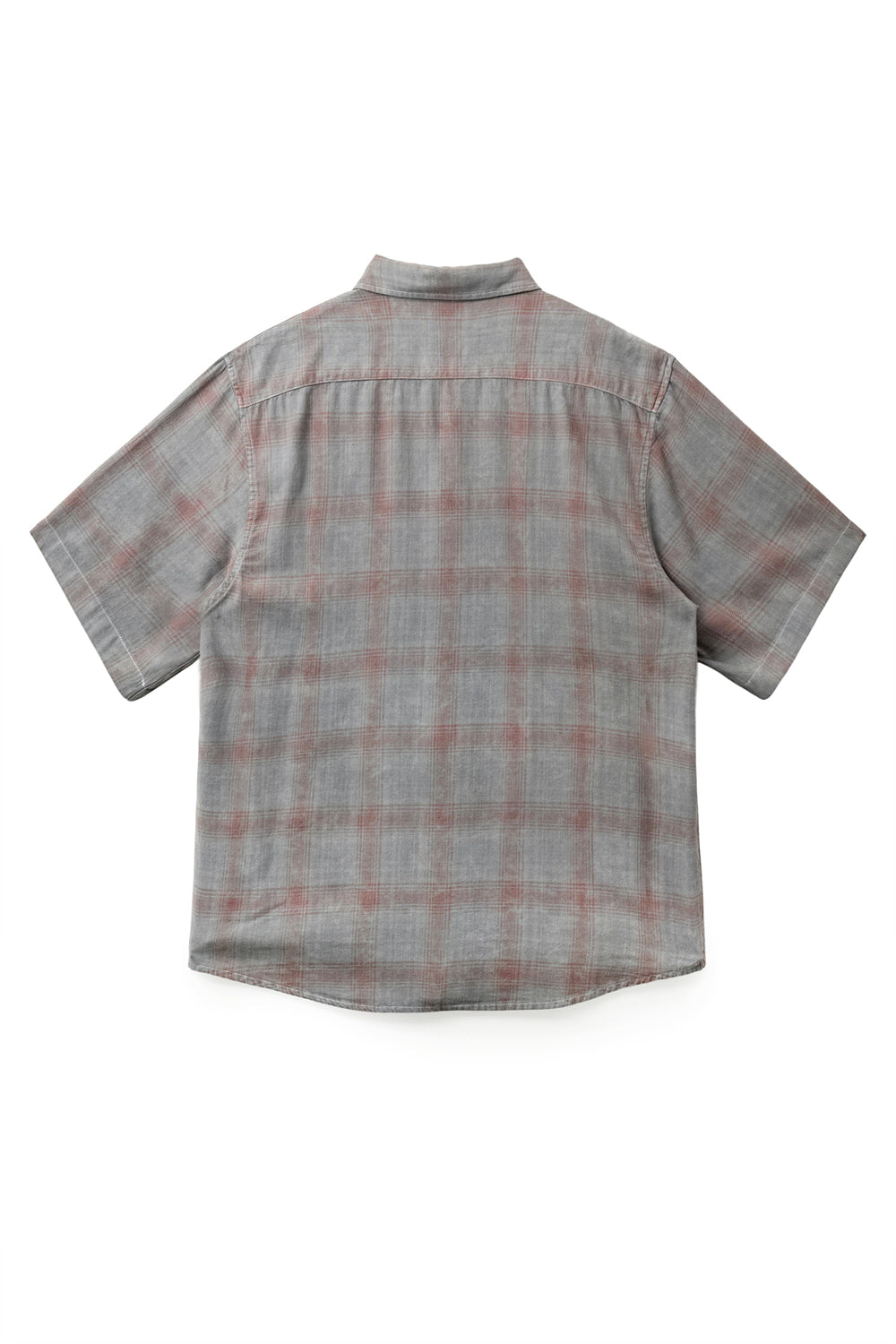 Hatchingroom - Arrow Shirt Over Dyed Bleached Check (Grey) product image 2 | TRAB K-Fashion Australia
