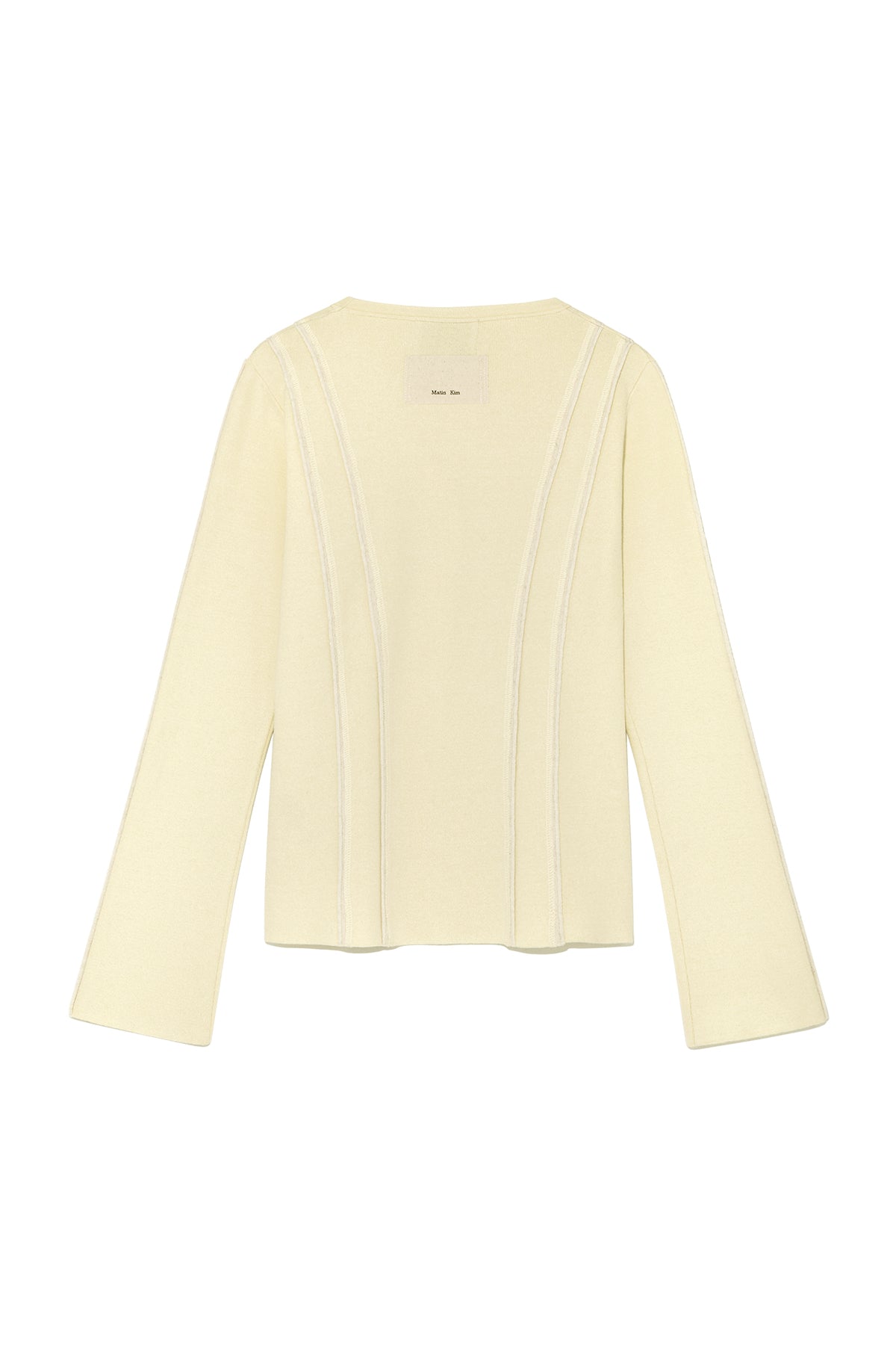Matin Kim - Cut Line Slim Cardigan (Lime) product image 2 | TRAB K-Fashion Australia