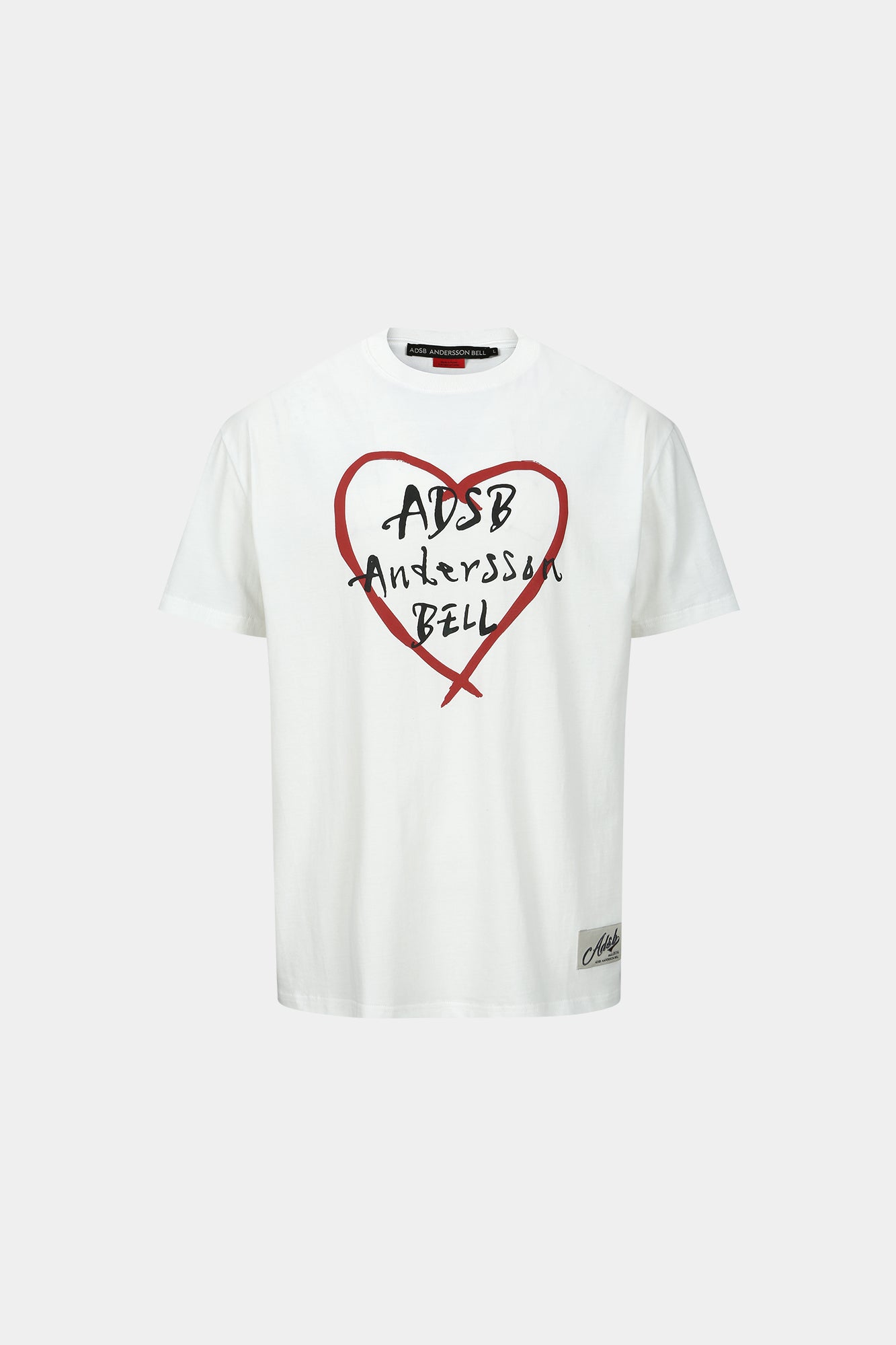Andersson Bell - Unisex Heart Kelly Logo T-Shirts (White) product image 8 | TRAB K-Fashion Australia