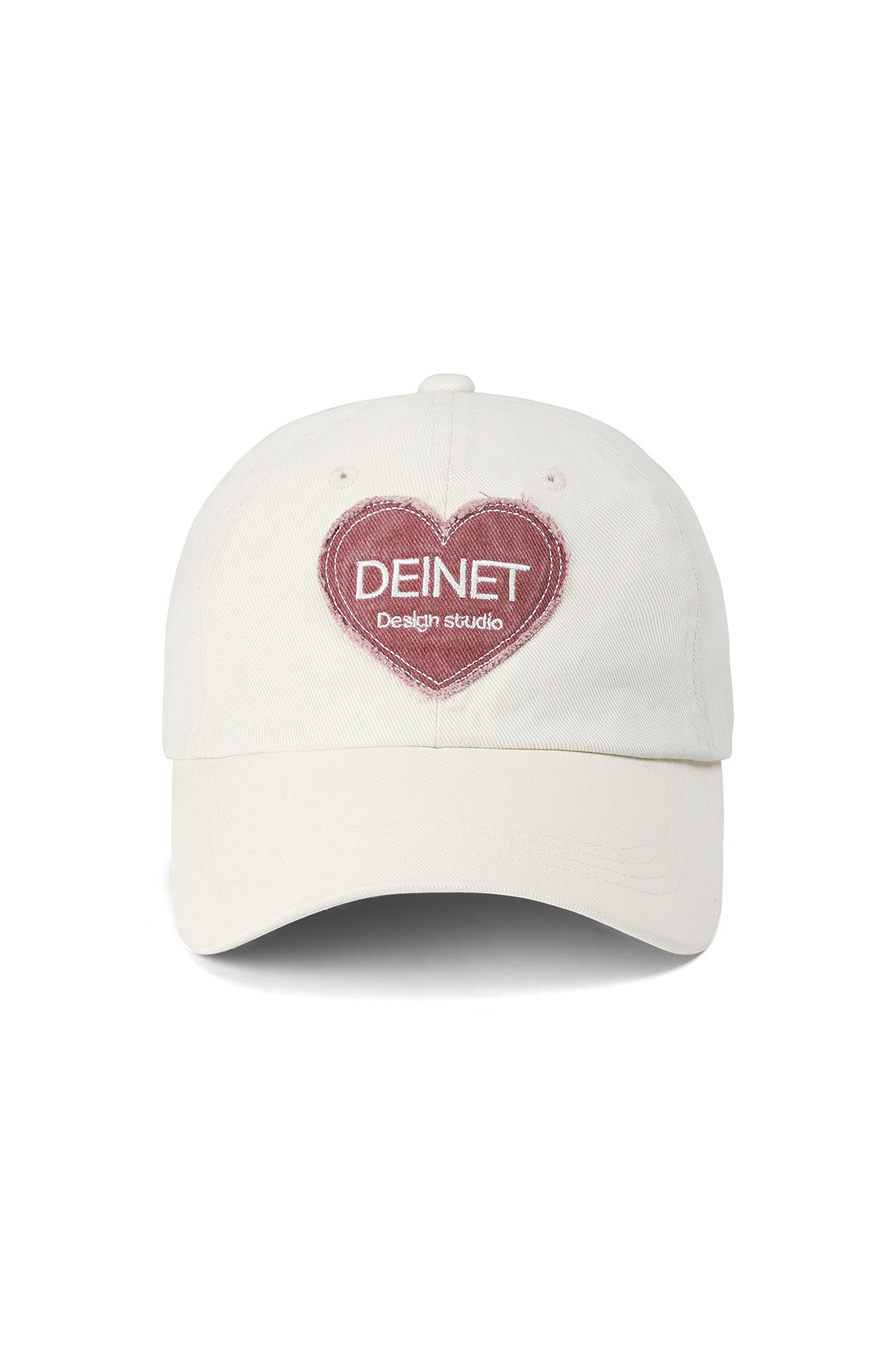 Deinet - Design Studio Washing Heart Ballcap (Ivory) product image 1 | TRAB K-Fashion Australia