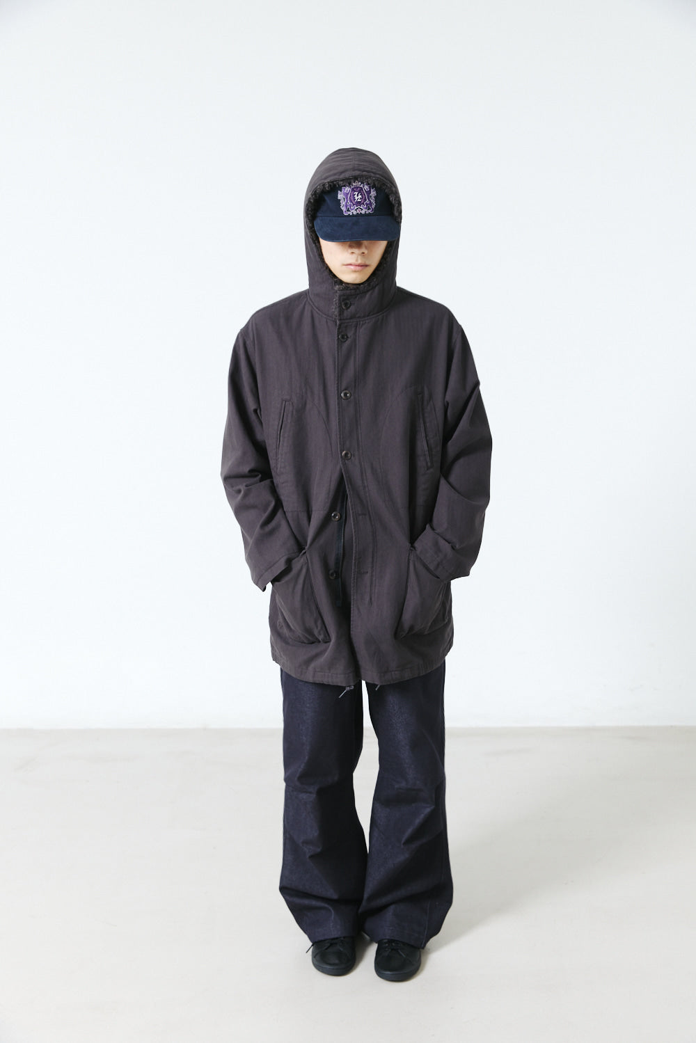 Hatchingroom - Hooded Mil Parka (Charcoal) product image 18 | TRAB K-Fashion Australia