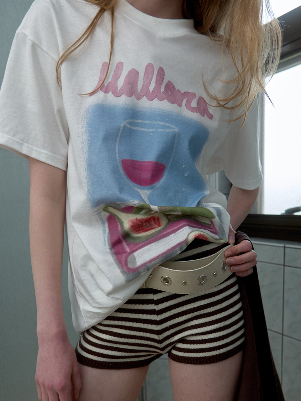 Kijun - [Ships 17 June] Vino Oversized Tee (Off-White) product image 4 | TRAB K-Fashion Australia
