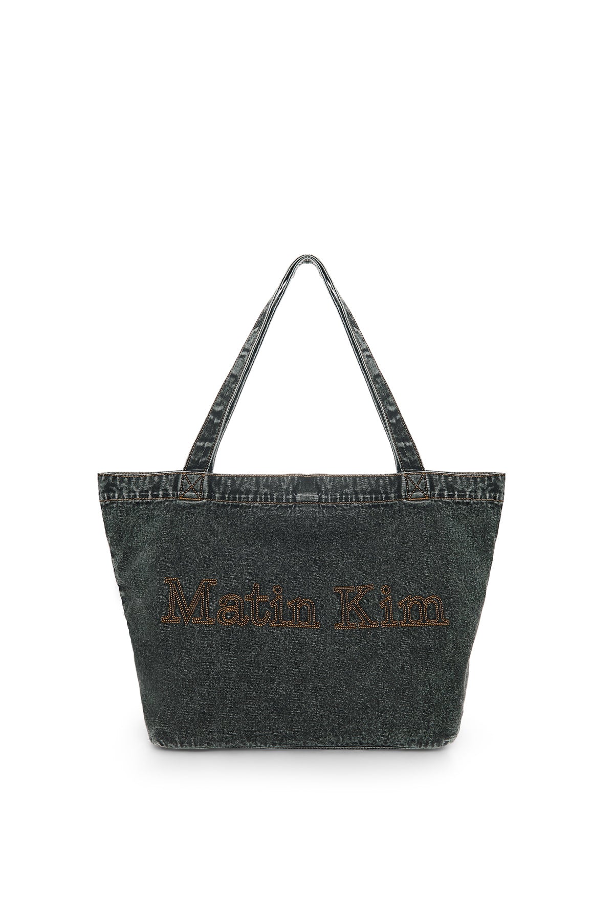 Matin Kim - Matin Stitch Denim Shoulder Bag (Black) product image 6 | TRAB K-Fashion Australia