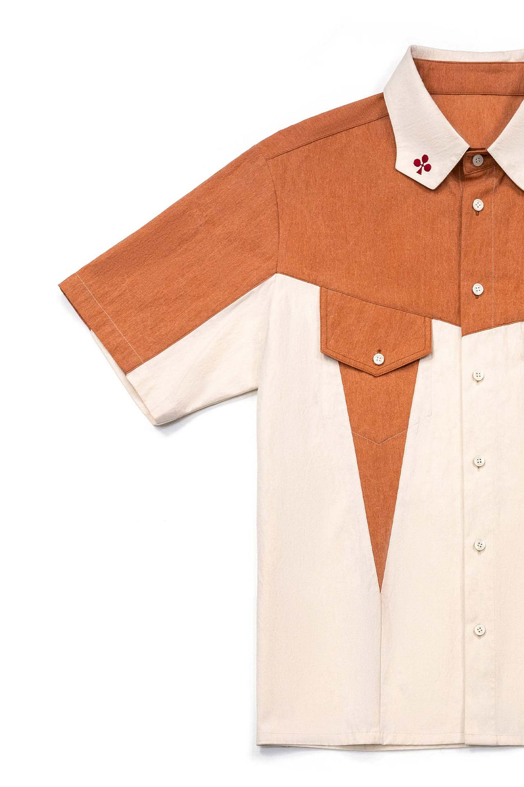Ioedle - Clover Patch Bowling Shirt (Orange) product image 6 | TRAB K-Fashion Australia