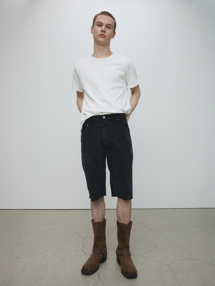 Tonywack - Raw Edge Washed T-Shirt (Off White) product image 1 | TRAB K-Fashion Australia