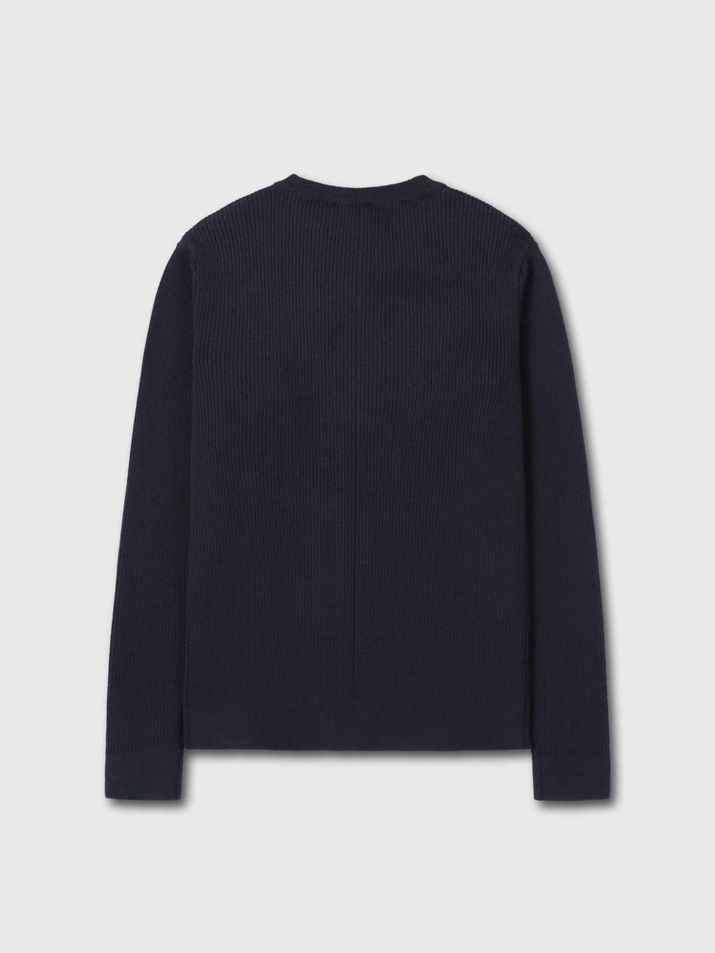 Tonywack - Super Fine Wool Ribbed V-Neck Sweater (Navy) product image 8 | TRAB K-Fashion Australia