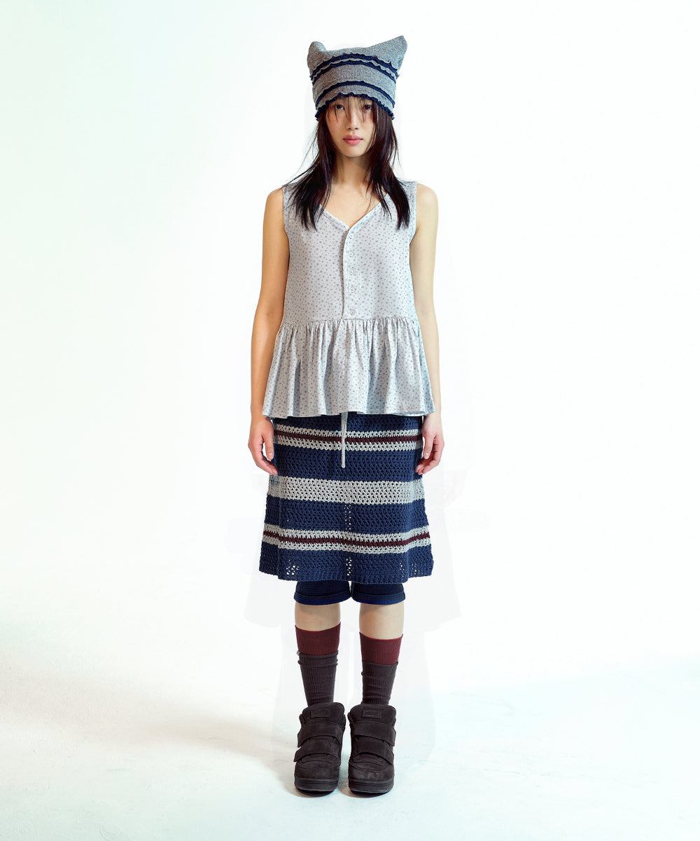 Coyseio - Dudu Ruffle Sleeveless (Ice Grey) product image 9 | TRAB K-Fashion Australia