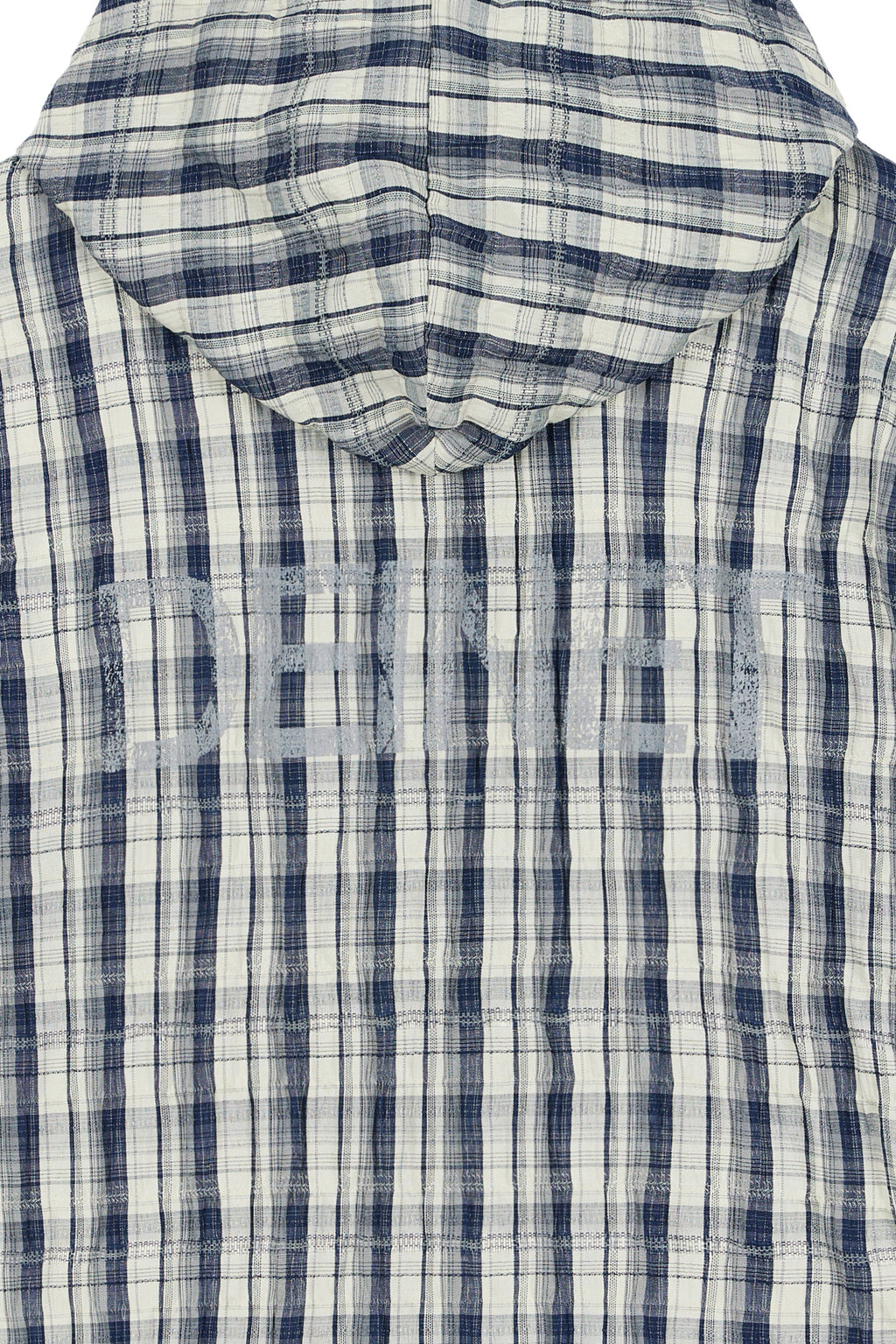 Deinet - Deinet Back Logo Check Hoodie Shirts (Navy) product image 5 | TRAB K-Fashion Australia