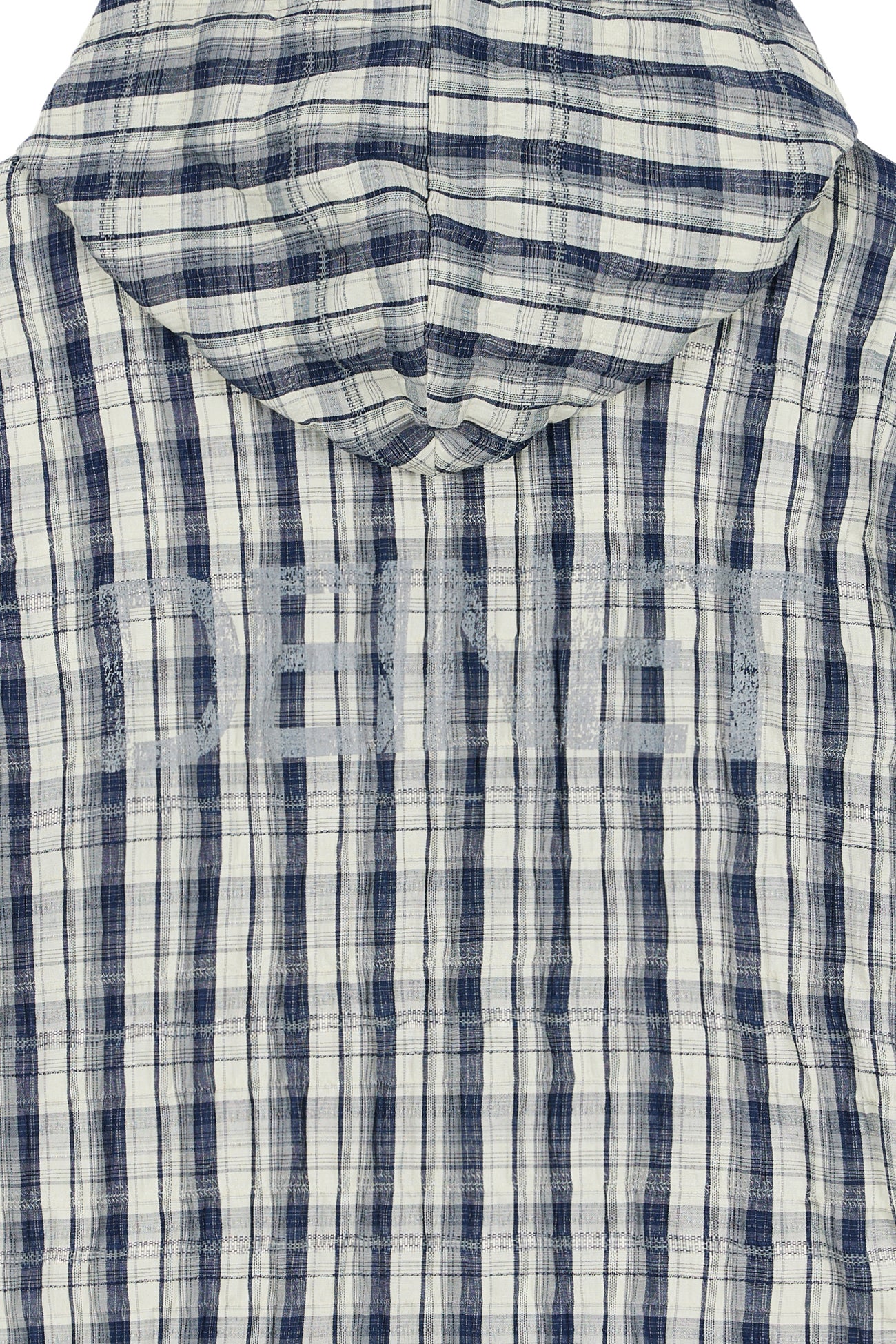 Deinet - Deinet Back Logo Check Hoodie Shirts (Navy) product image 5 | TRAB K-Fashion Australia
