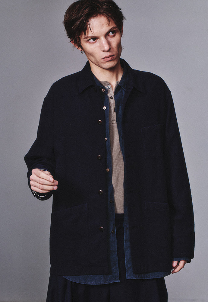Art if acts - SILK NEP Work Jacket_Japanese Fabric (Deep Navy) product image 6 | TRAB K-Fashion Australia