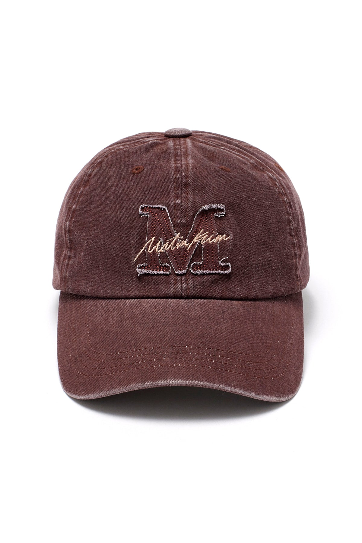 Matin Kim - Matin Cursive Ball Cap (Beige) product image 8 | TRAB K-Fashion Australia