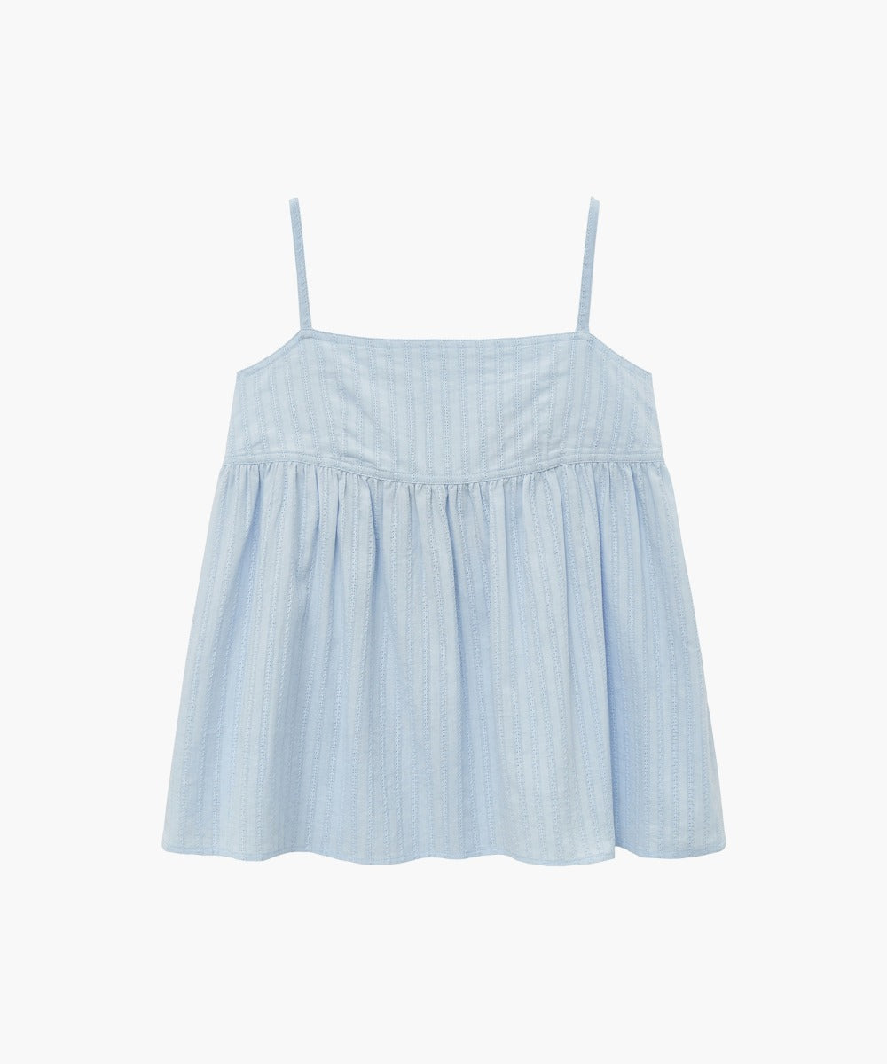 Marithe & Francois Girbaud - Camisole Volume Blouse (Blue) product image 1 | TRAB K-Fashion Australia