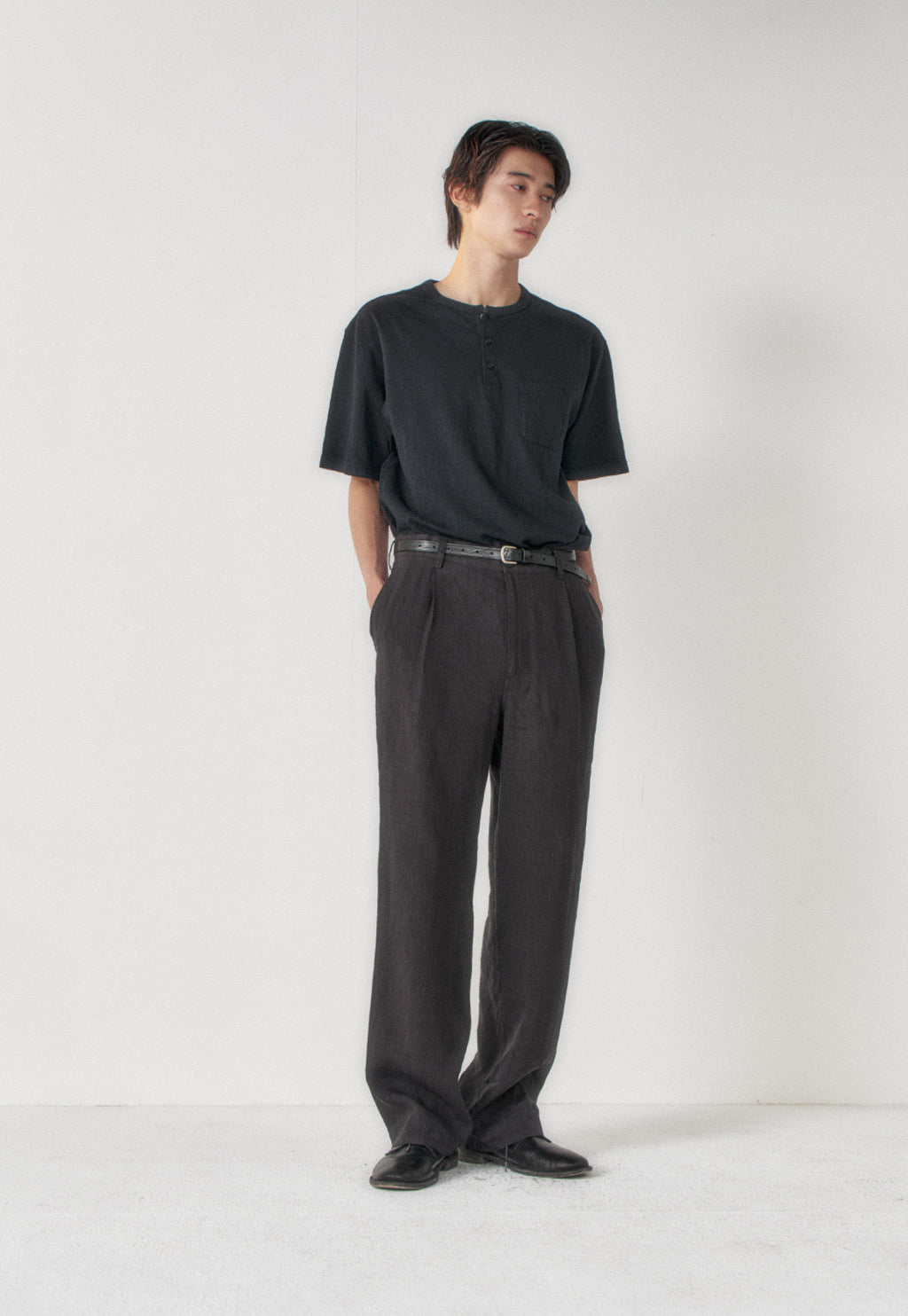 Art if acts - Henley S/S Tee (Faded Black) product image 2 | TRAB K-Fashion Australia