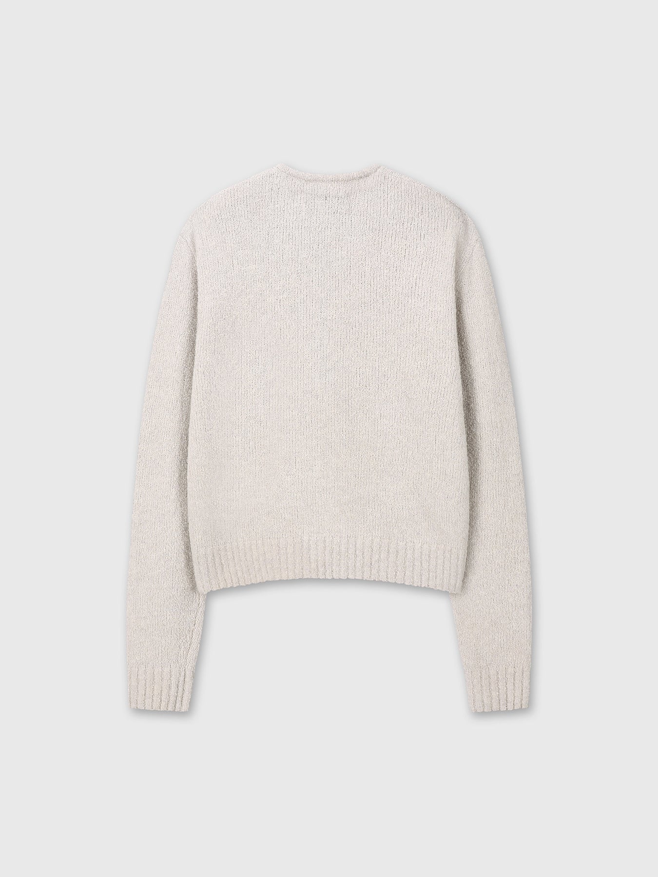 Tonywack - Baby Alpaca Brushed Zip Cardigan (Ecru) product image 8 | TRAB K-Fashion Australia