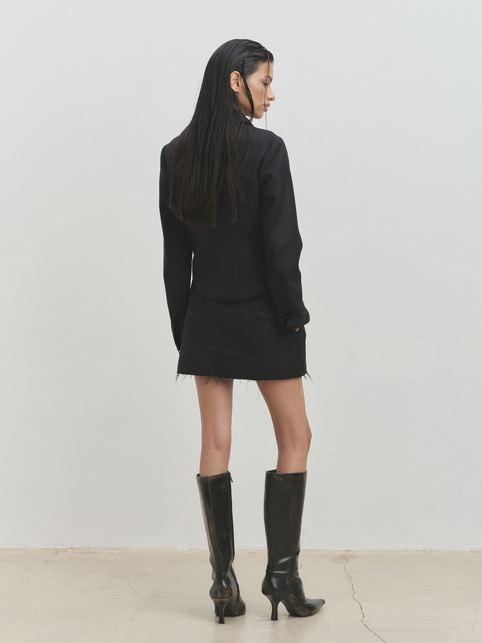 Tonywack - Distressed Wool Short Jacket (Black) product image 3 | TRAB K-Fashion Australia