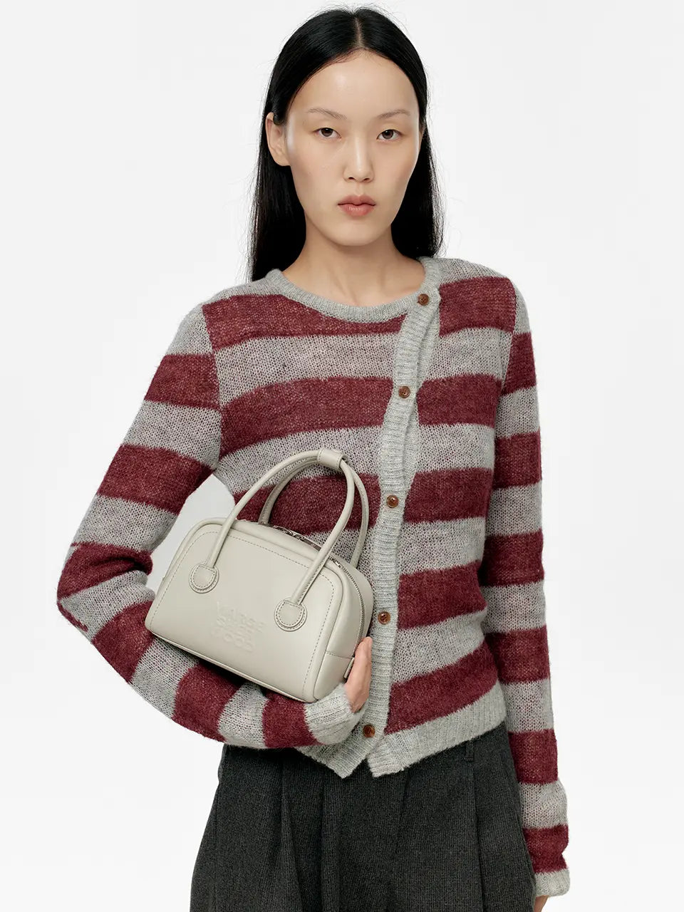 Marge Sherwood - Soft Tote Mini (Light Grey Plain) product image 2 | TRAB K-Fashion Australia