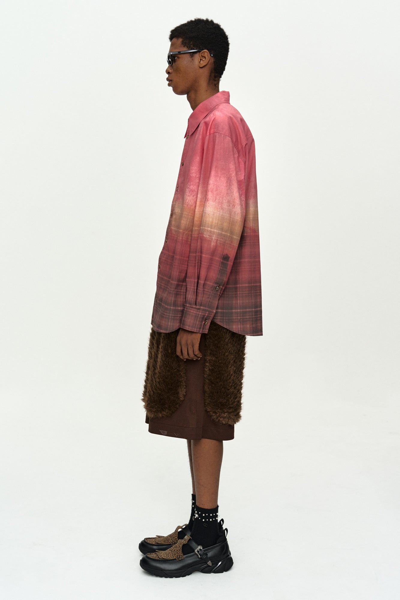 Andersson Bell - Rothco Gradient Printed Shirt (Red) product image 2 | TRAB K-Fashion Australia