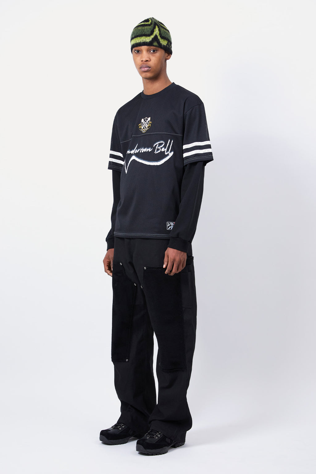 Andersson Bell - Football Layered Long Sleeve T-Shirt (Black) product image 3 | TRAB K-Fashion Australia