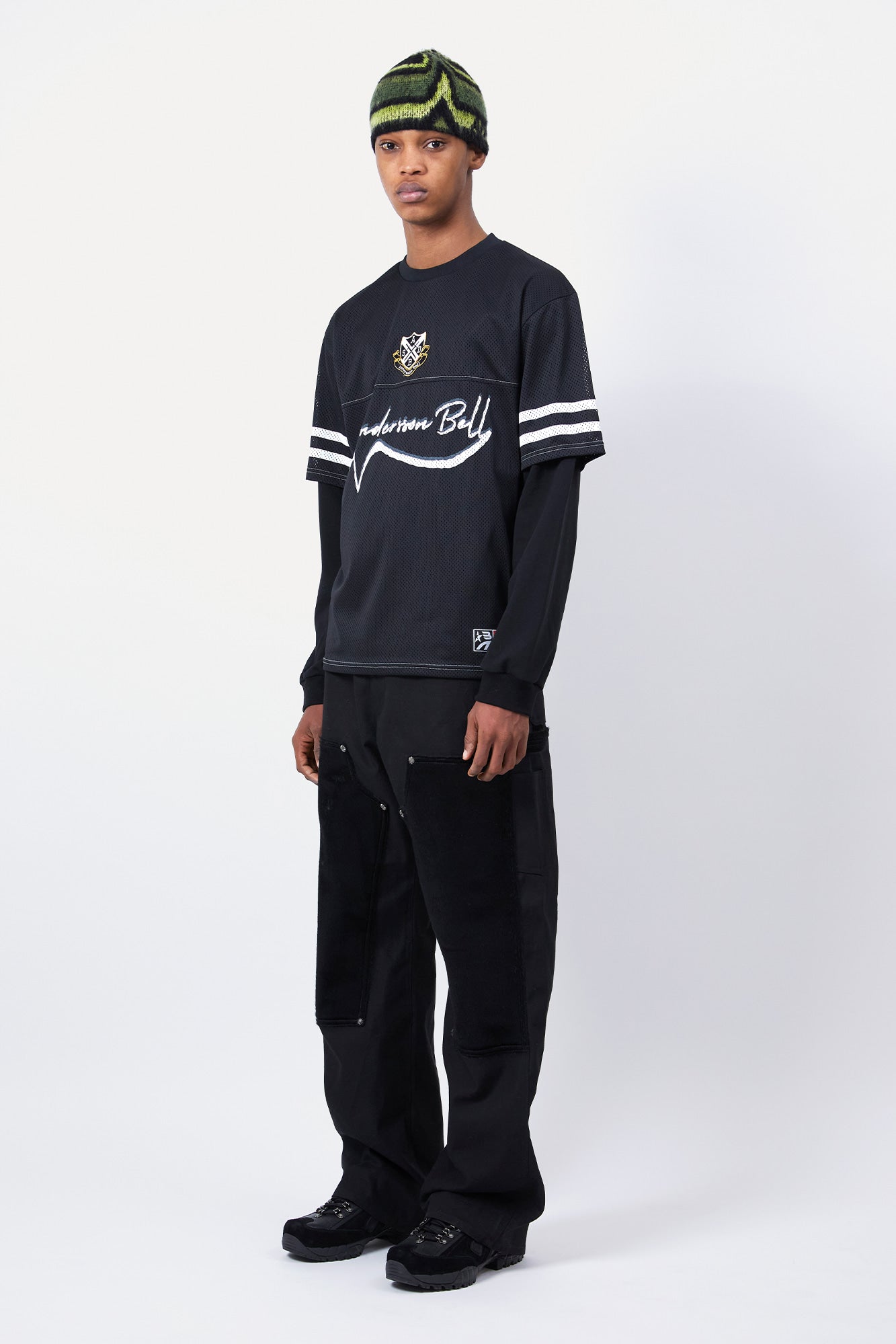 Andersson Bell - Football Layered Long Sleeve T-Shirt (Black) product image 3 | TRAB K-Fashion Australia