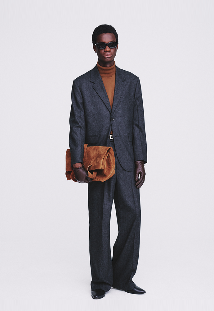 Tonywack - Wool And Cashmere Wide-Leg Trousers (Charcoal) product image 4 | TRAB K-Fashion Australia