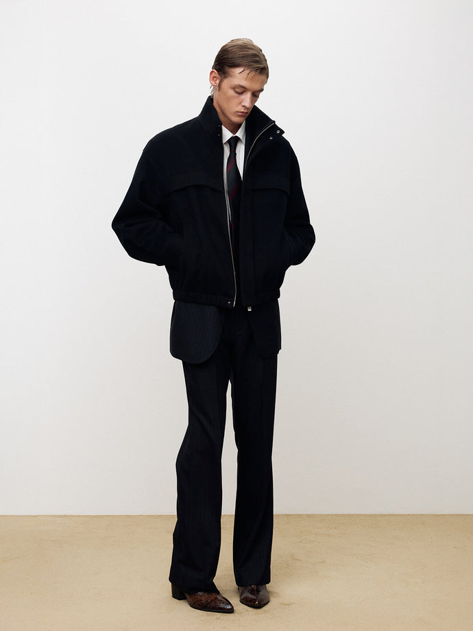 Tonywack - Wool And Cashmere Utility Blouson (Navy) product image 6 | TRAB K-Fashion Australia