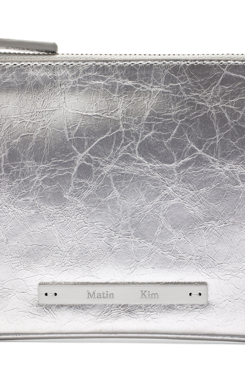 Matin Kim - Glossy Leather Micro Bag (Silver) product image 3 | TRAB K-Fashion Australia