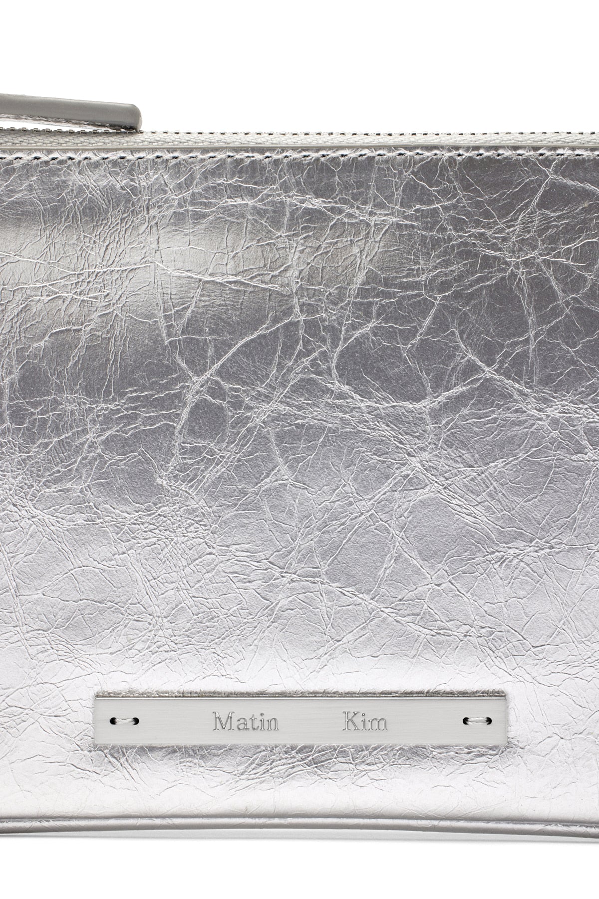 Matin Kim - Glossy Leather Micro Bag (Silver) product image 3 | TRAB K-Fashion Australia
