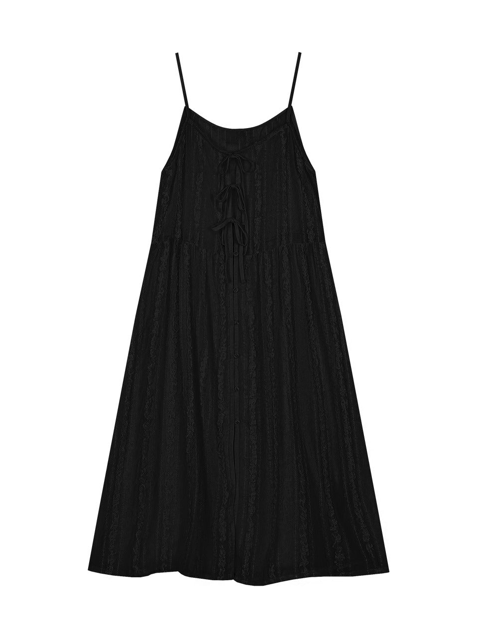 Margarin Fingers - Lace Chiffon One Piece (Black) product image 2 | TRAB K-Fashion Australia