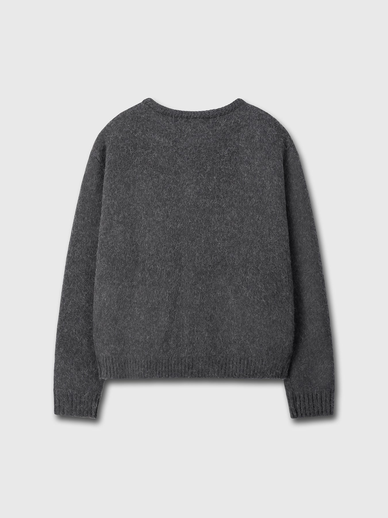 Tonywack - Alpaca Jacquard Knitted Blouson (Grey) product image 11 | TRAB K-Fashion Australia