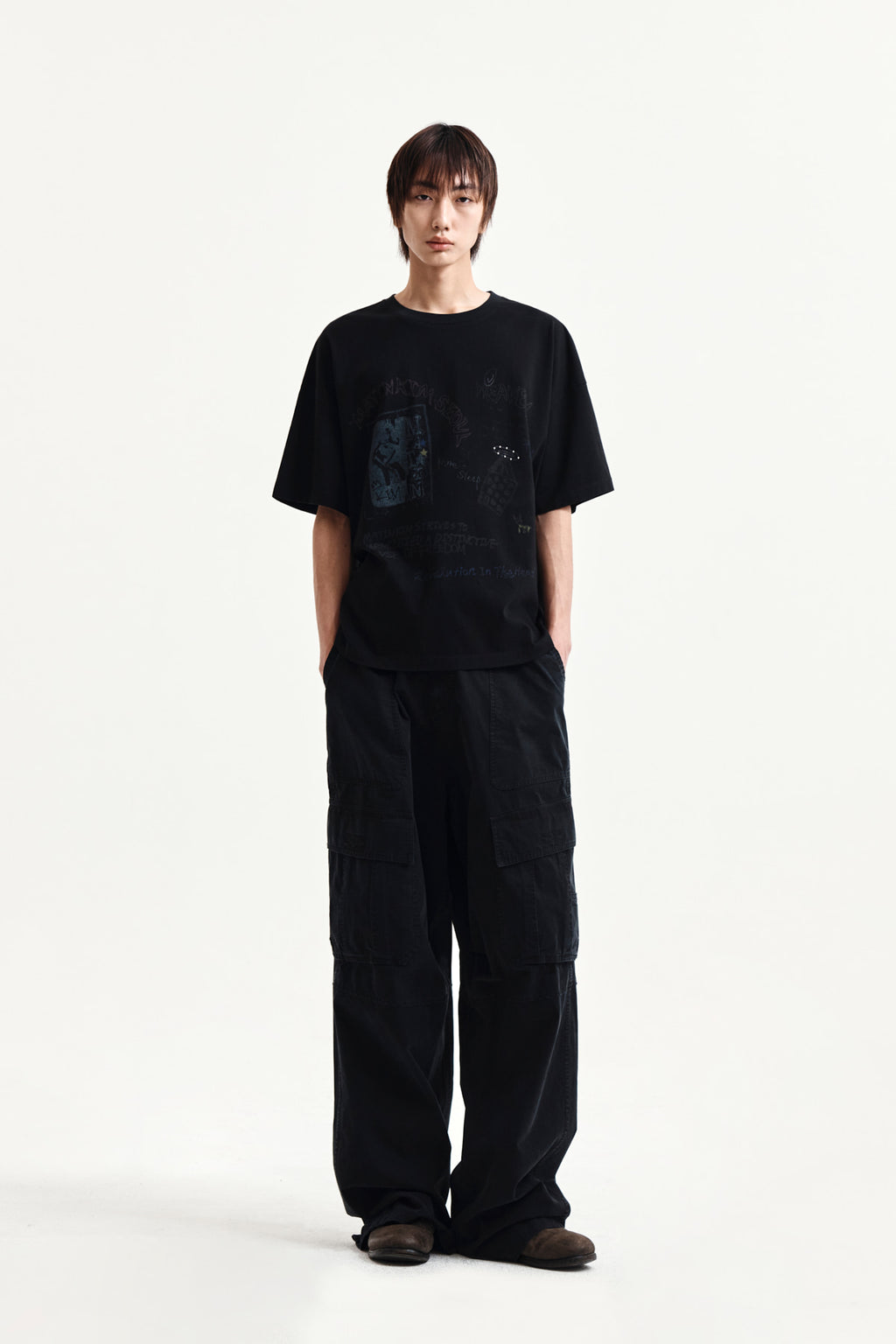 Matin Kim - Graffiti Artwork Top (Black) product image 14 | TRAB K-Fashion Australia