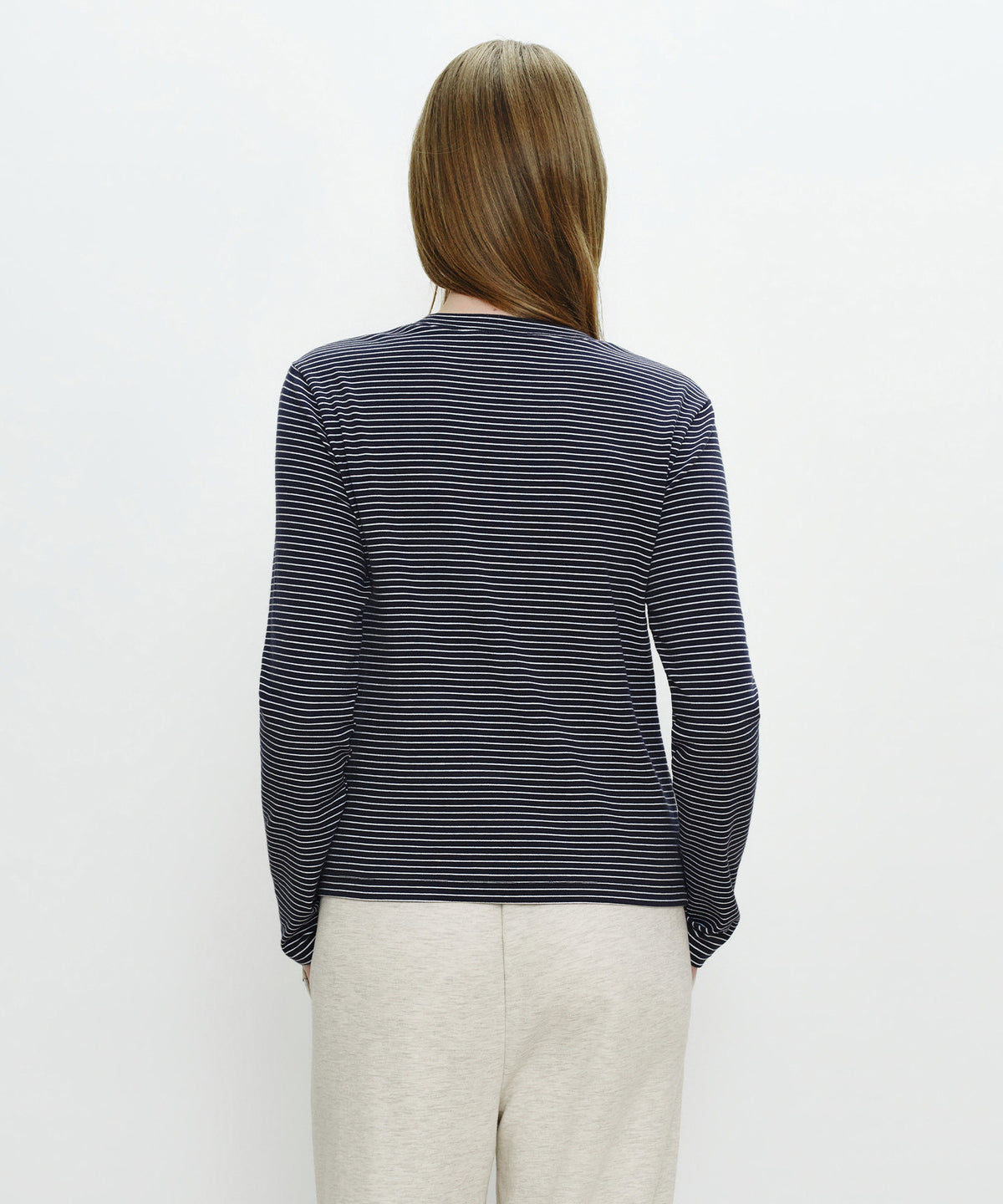 Marithe & Francois Girbaud - Basic Long Sleeve (Navy Stripe) product image 3 | TRAB K-Fashion Australia