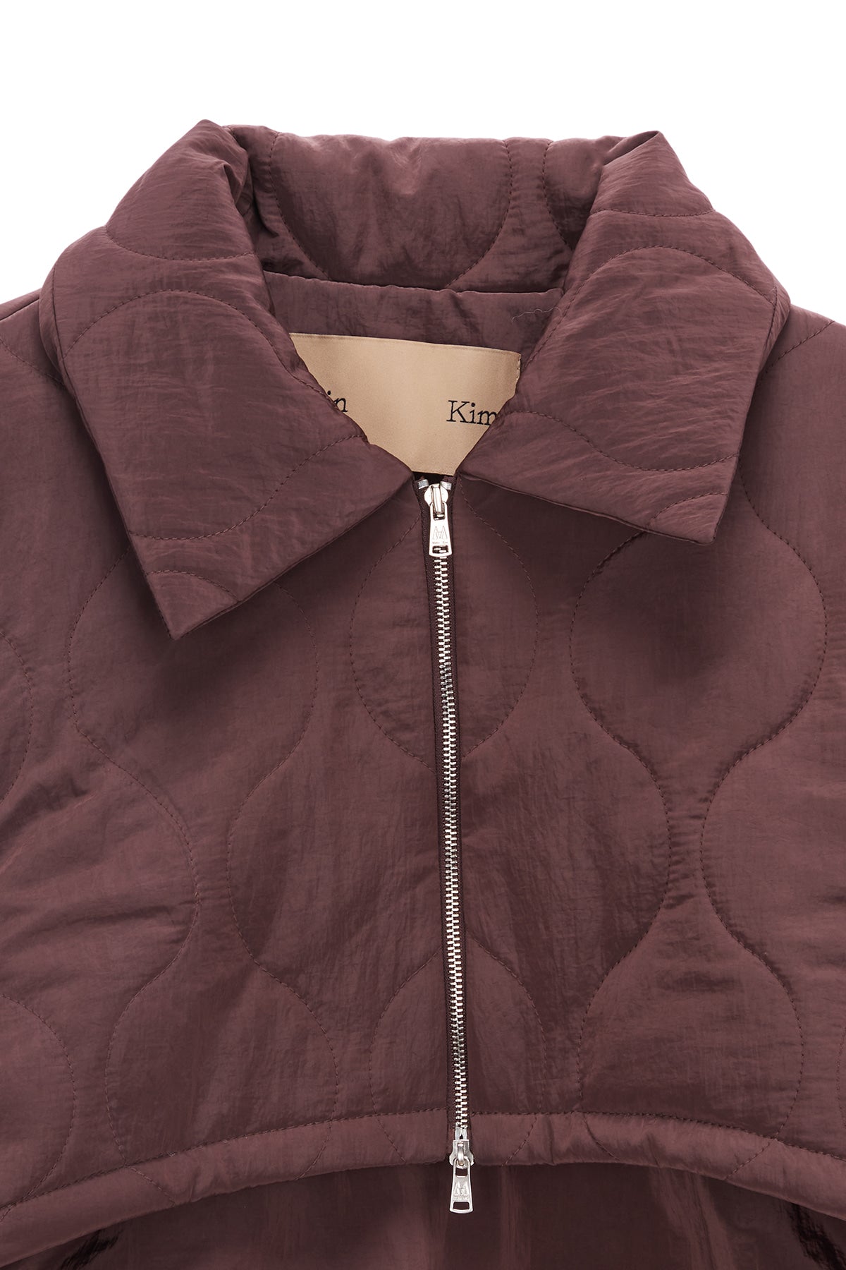 Matin Kim - Bolero Short Padding Jumper (Cocoa) product image 3 | TRAB K-Fashion Australia