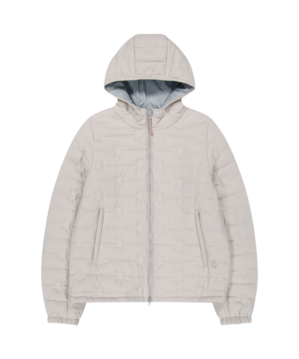 Coyseio - Fluffy Light Padded Jacket (Ivory) product image 1 | TRAB K-Fashion Australia
