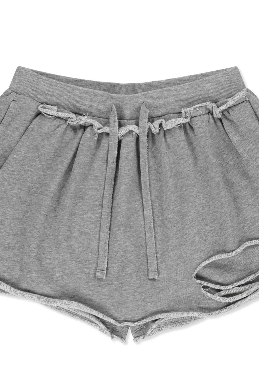 Matin Kim - Distressed Terry Skort Shorts (Grey) product image 3 | TRAB K-Fashion Australia