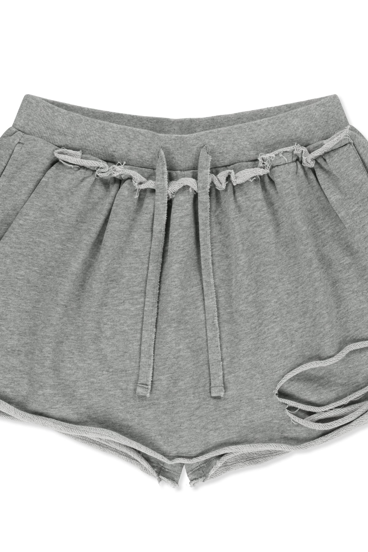 Matin Kim - Distressed Terry Skort Shorts (Grey) product image 3 | TRAB K-Fashion Australia