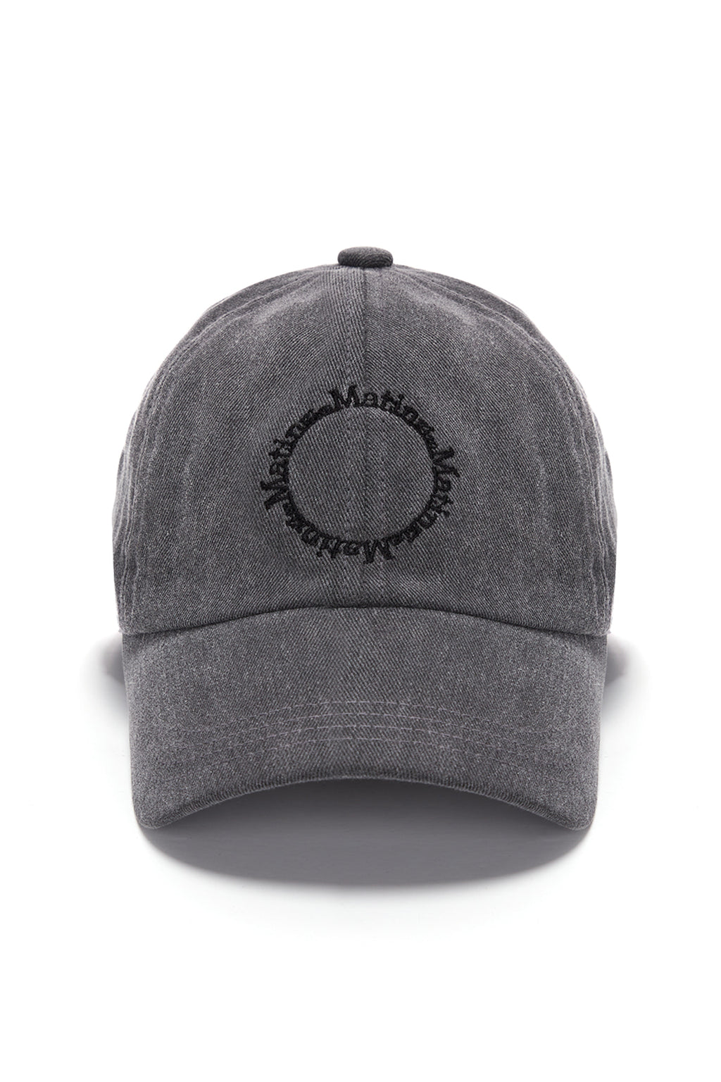 Matin Kim - Macaron Logo Ball Cap (Charcoal) product image 1 | TRAB K-Fashion Australia