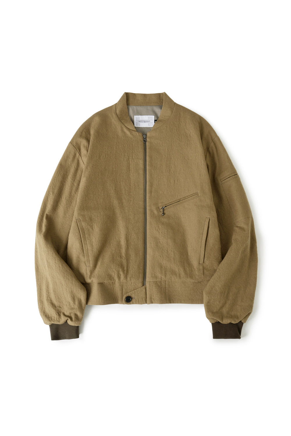 Hatchingroom - Hairy Bomber Jacket (Camel) product image 1 | TRAB K-Fashion Australia