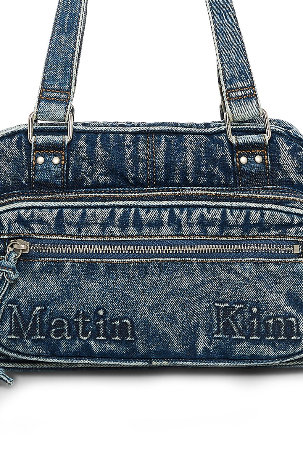 Matin Kim - Matin Dust Denim One Pocket Shoulder Bag (Blue) product image 4 | TRAB K-Fashion Australia