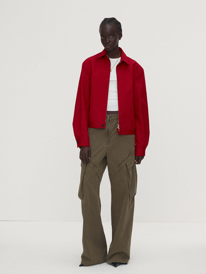 Tonywack - Garment-Dyed Gabardine Wide Cargo Pants (Olive) product image 3 | TRAB K-Fashion Australia