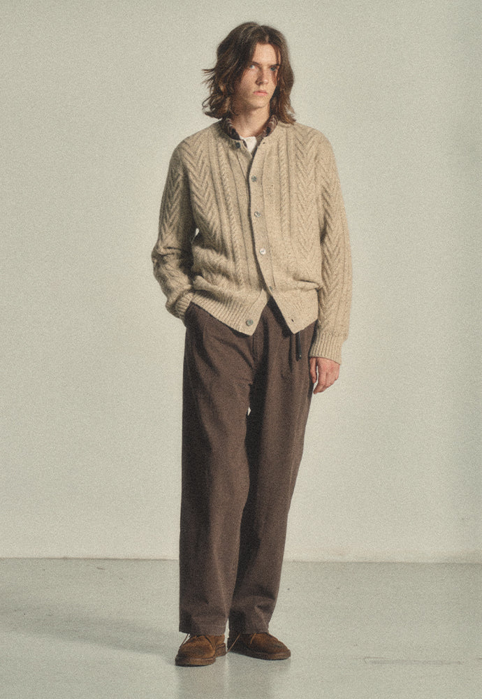 Art if acts - Fisherman Cable Cardigan (Natural) product image 4 | TRAB K-Fashion Australia