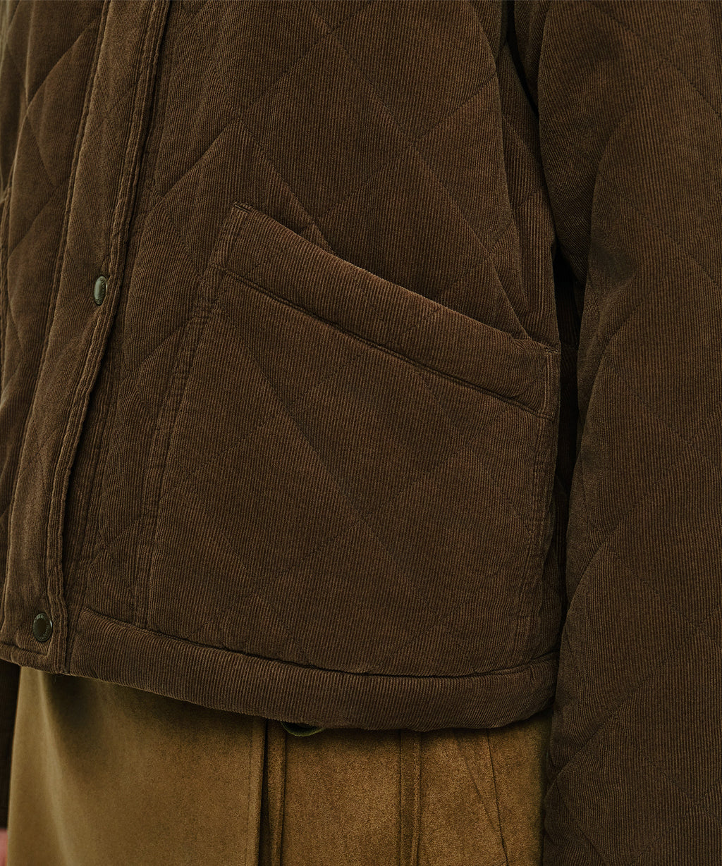 Marithe & Francois Girbaud - Collar Padded Jacket (Brown) product image 5 | TRAB K-Fashion Australia