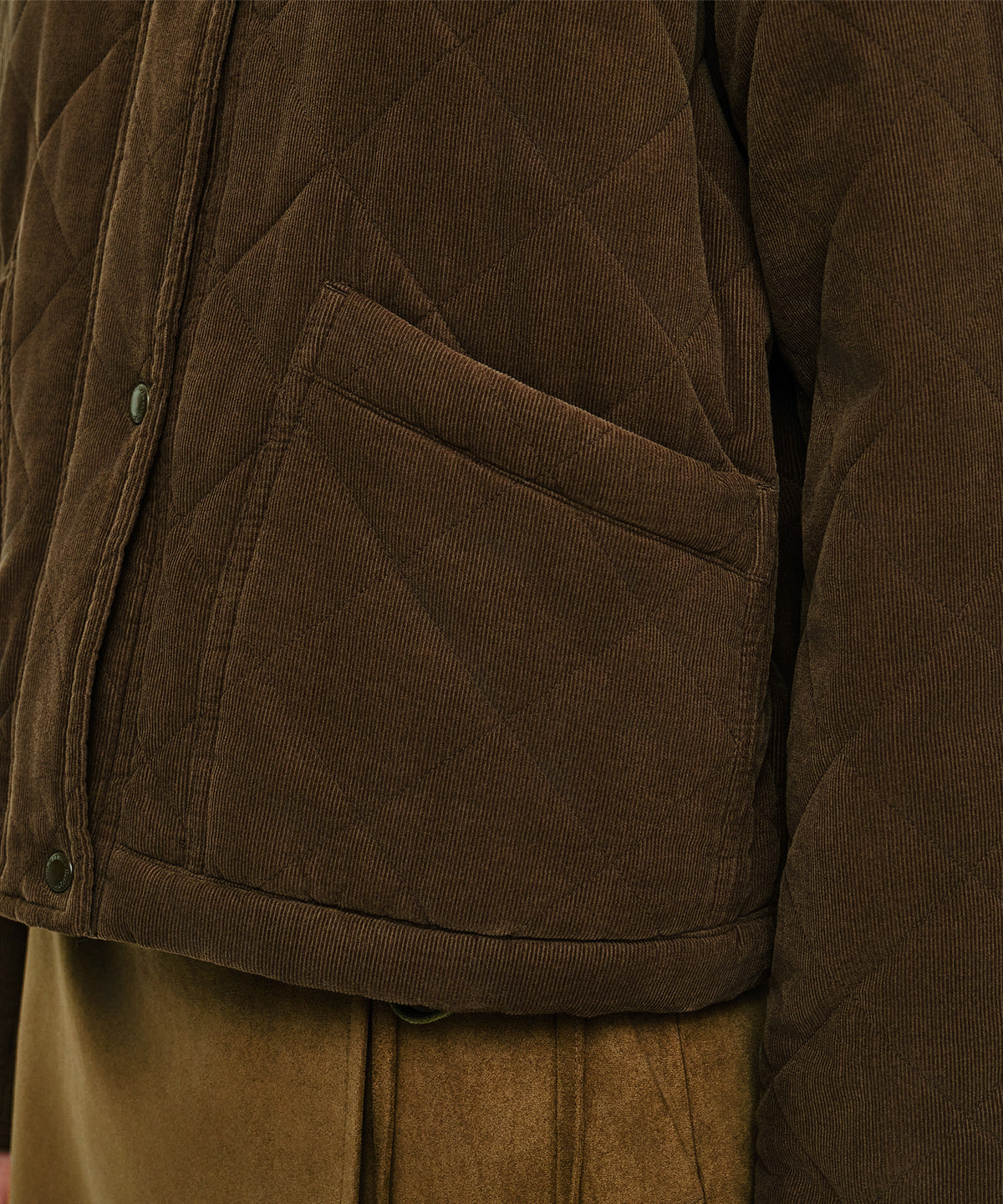 Marithe & Francois Girbaud - Collar Padded Jacket (Brown) product image 5 | TRAB K-Fashion Australia