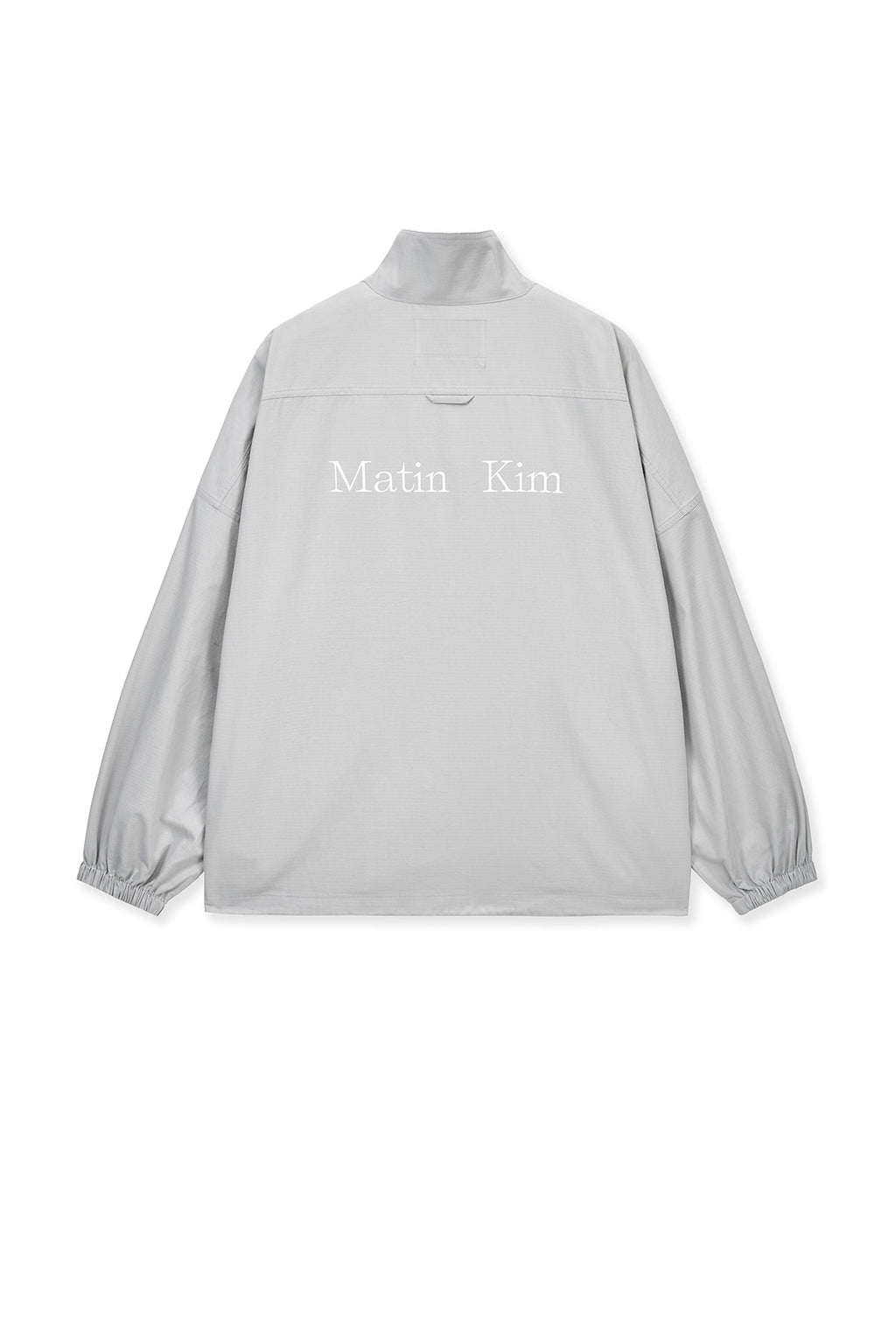 Matin Kim - Back Logo High Neck Jumper (Light Grey) product image 2 | TRAB K-Fashion Australia