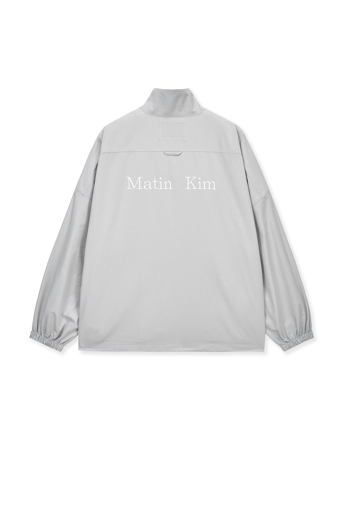 Matin Kim - Back Logo High Neck Jumper (Light Grey) product image 2 | TRAB K-Fashion Australia